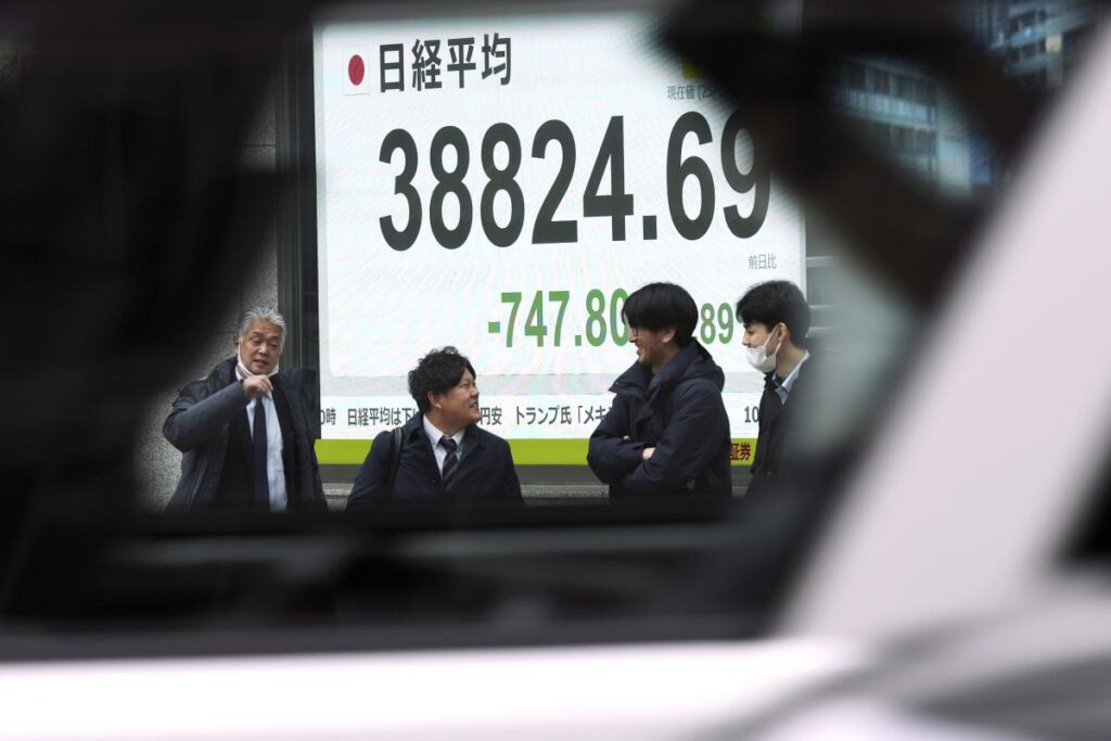 Asian shares slip as worries grow about Trump’s tariffs