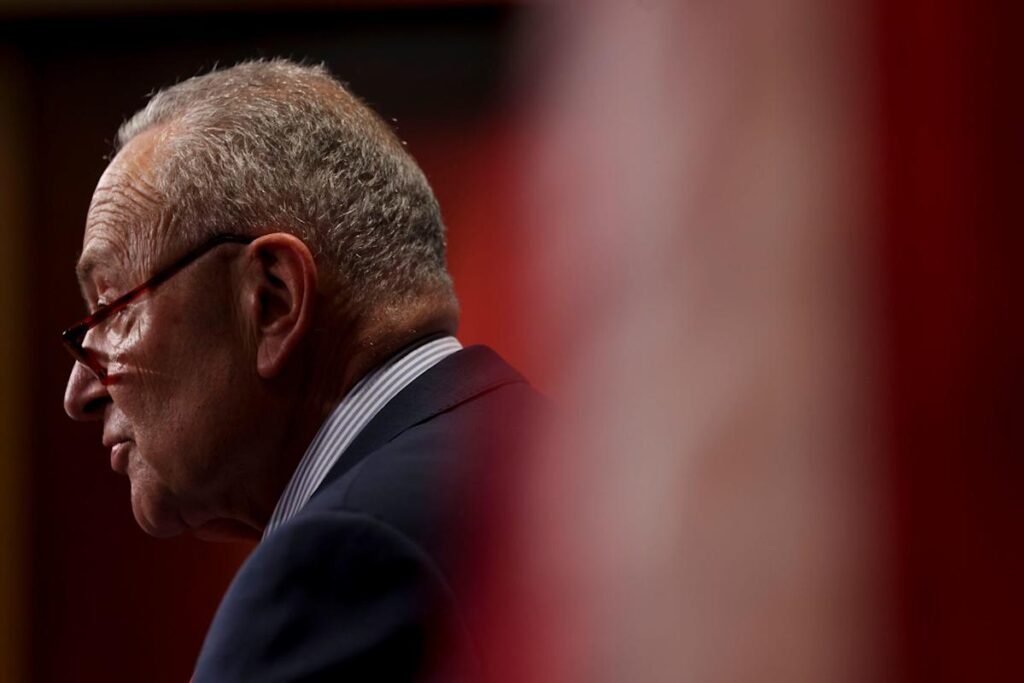 Schumer Retreats on Shutdown Threat, Enhancing Bill’s Prospects