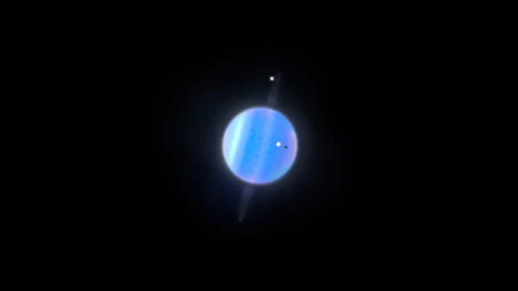 Hubble Finds Cosmic Dust Coating Uranus’ Moons, Not Radiation Scars Hubble Finds Cosmic Dust Coating Uranus’ Moons, Not Radiation Scars