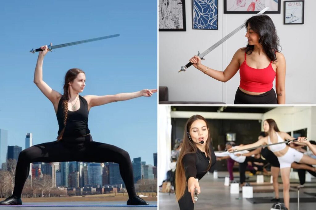 Sword yoga trend taking over NYC Sword yoga trend taking over NYC