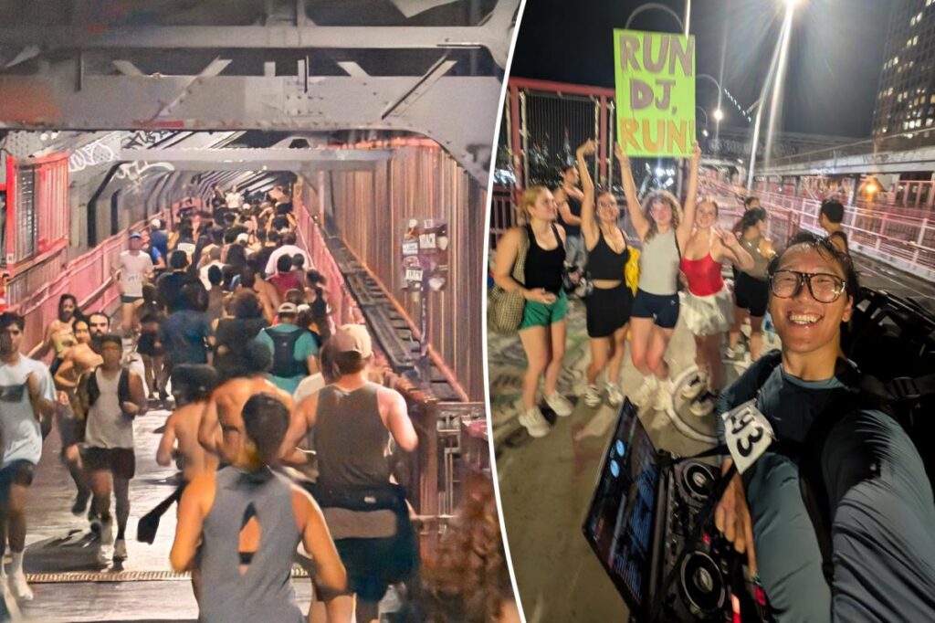 People ran back and forth across the Williamsburg Bridge for insane ‘marathon’ People ran back and forth across the Williamsburg Bridge for insane ‘marathon’