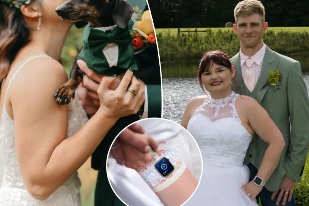 Brides are divided over whether to wear fitness trackers at their weddings