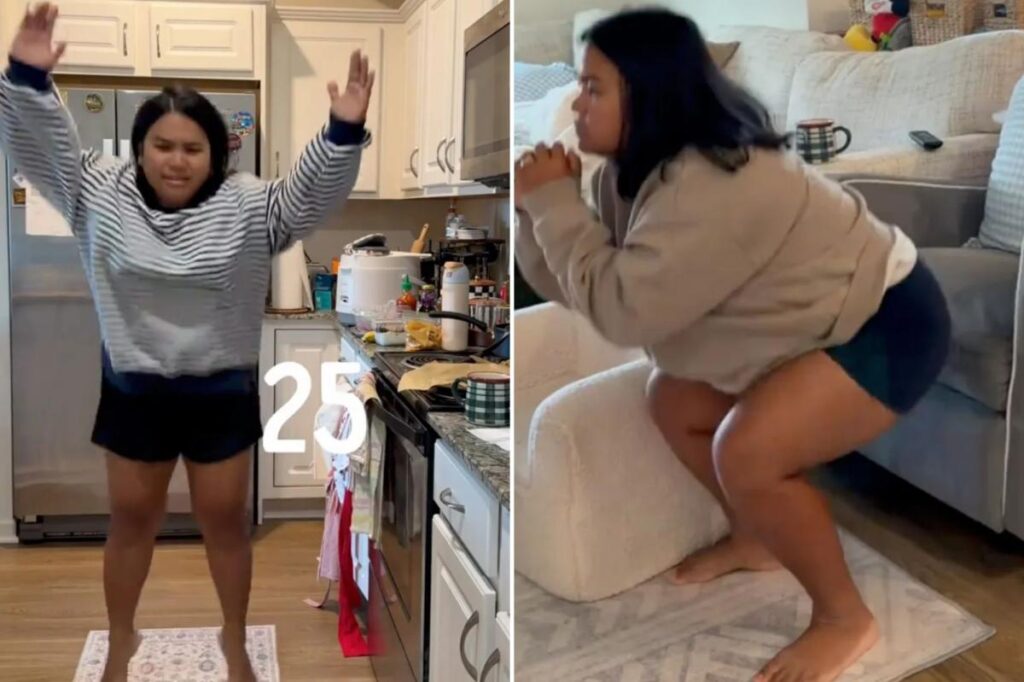 I do a squat every time my kid says ‘mom’ — people say I’ll be ‘quadzilla’ in a week
